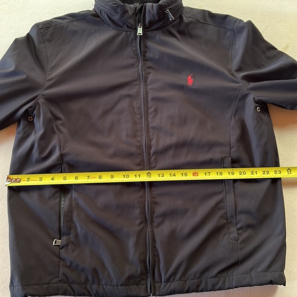 Ralph Lauren Men's Windbreaker/Rain Jacket with Red Logo (M) Navy Blue - Picture 8 of 12